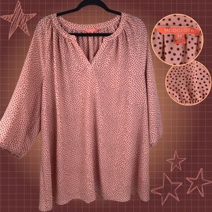 ModCloth Pink Polka Dot Women's Top